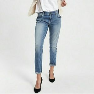 Gap Girlfriend Mid Rise Ankle Jeans